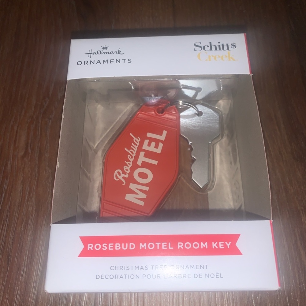 Hallmark Schitt$ Creek Rosebud Motel Room Key Christmas Tree Holiday Ornament